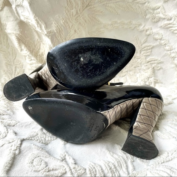 Emporio Armani Platform Booties Black Lacquer - Picture 5 of 6